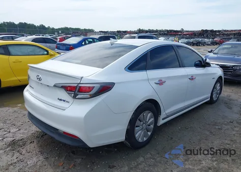 2016 Hyundai Sonata Hybrid/Se from USA, damaged, VIN KMHE24L16GA038859